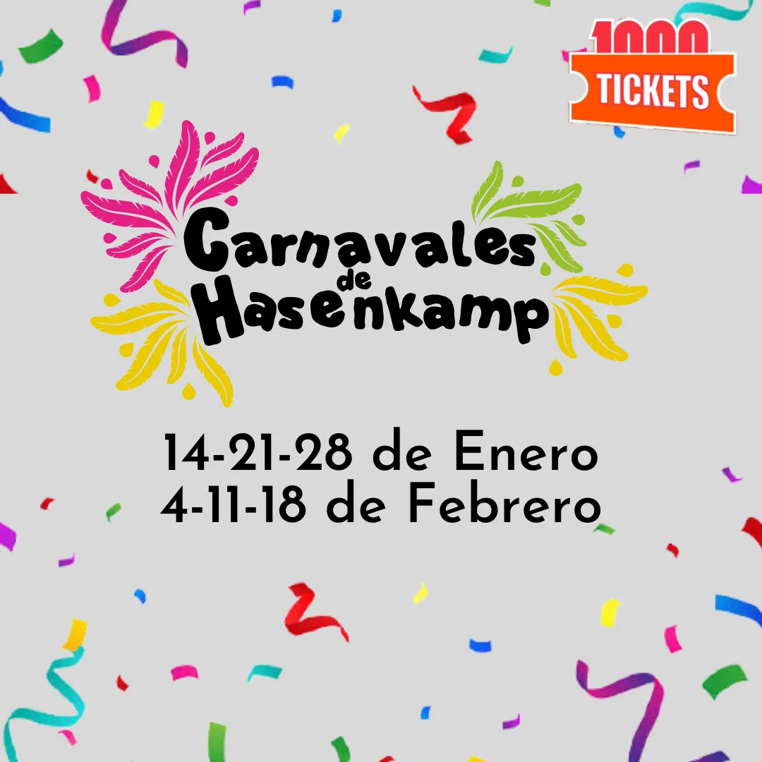 CARNAVALES DE HASENKAMP - CARNETS X 6 DIAS